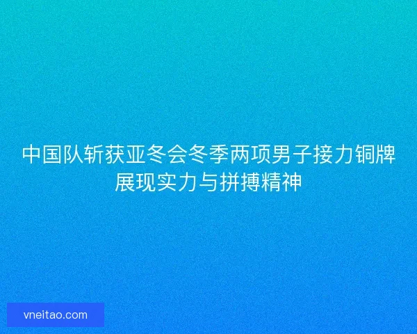中国队斩获亚冬会冬季两项男子接力铜牌展现实力与拼搏精神
