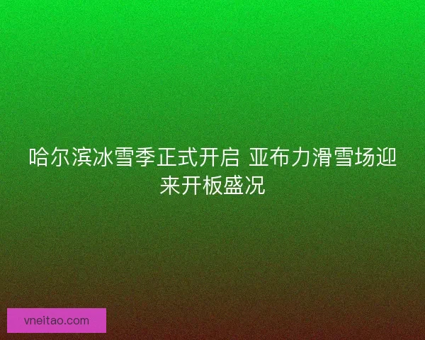 哈尔滨冰雪季正式开启 亚布力滑雪场迎来开板盛况 哈尔滨冰雪季正式开启 亚布力滑雪场迎来开板盛况