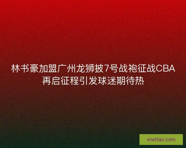 林书豪加盟广州龙狮披7号战袍征战CBA再启征程引发球迷期待热 林书豪加盟广州龙狮披7号战袍征战CBA再启征程引发球迷期待热